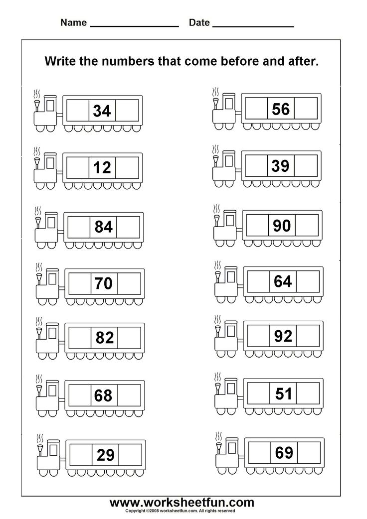 30 Kindergarten Math Worksheets What Comes After