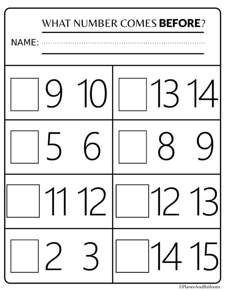 30 Kindergarten Math Worksheets What Comes After