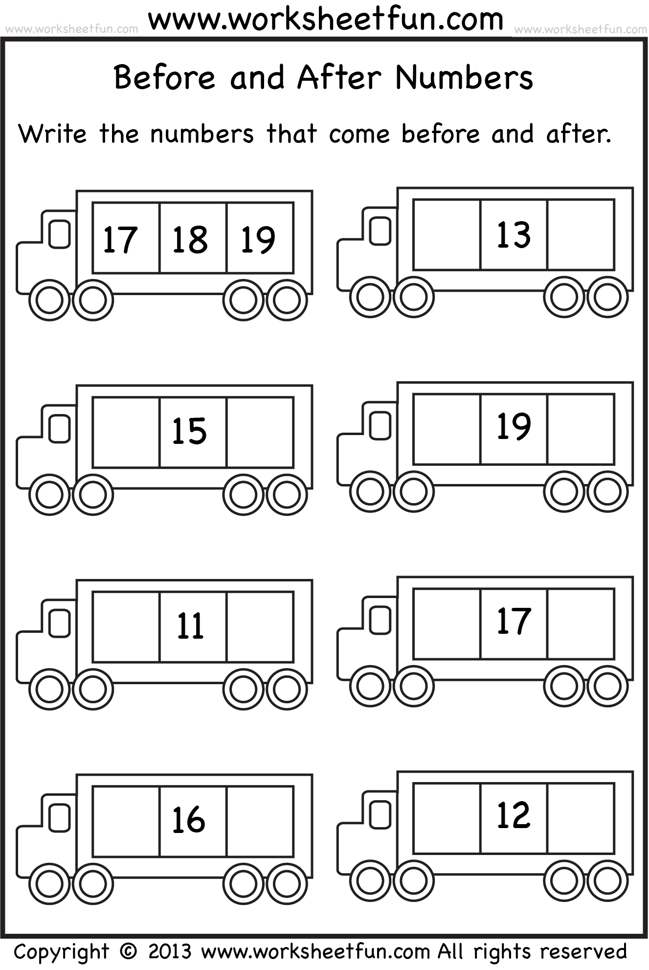 30 Kindergarten Math Worksheets What Comes After