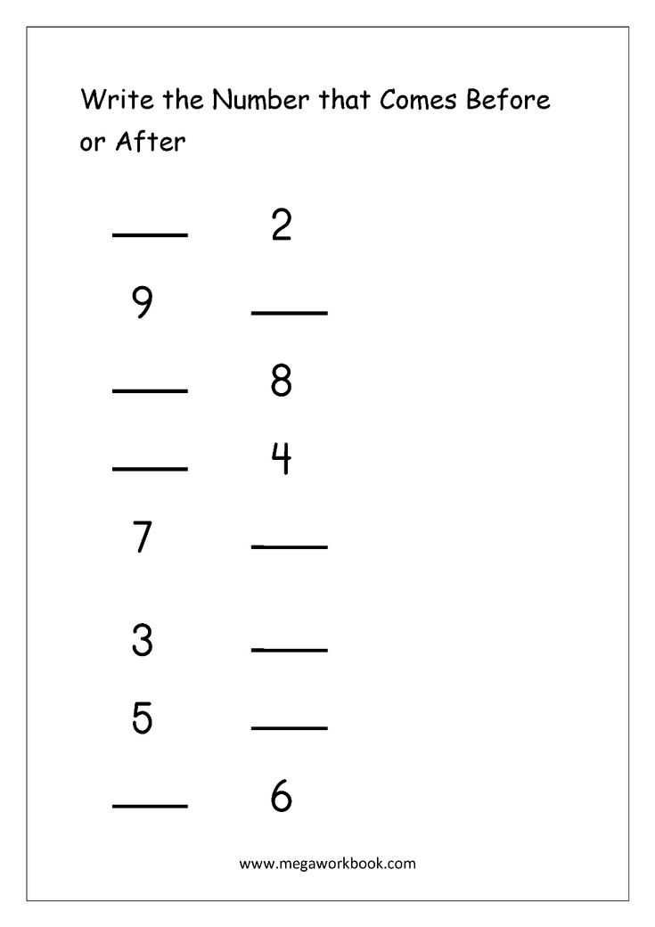 30 Kindergarten Math Worksheets What Comes After