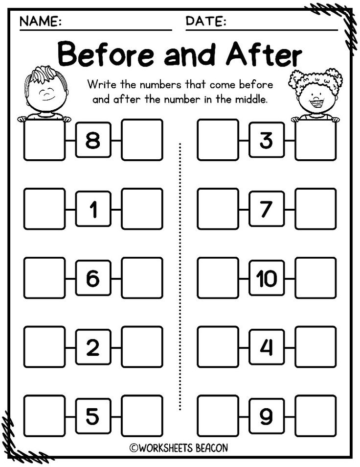 30 Kindergarten Math Worksheets What Comes After