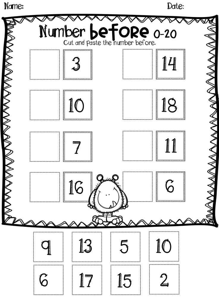 30 Kindergarten Math Worksheets What Comes After