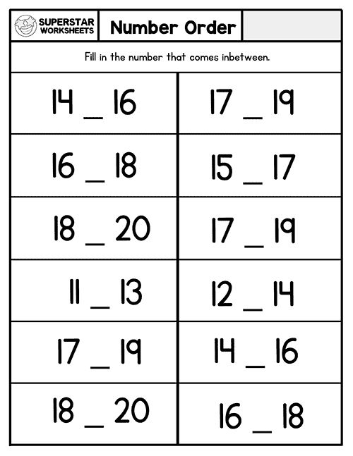 30 Kindergarten Math Worksheets What Comes After