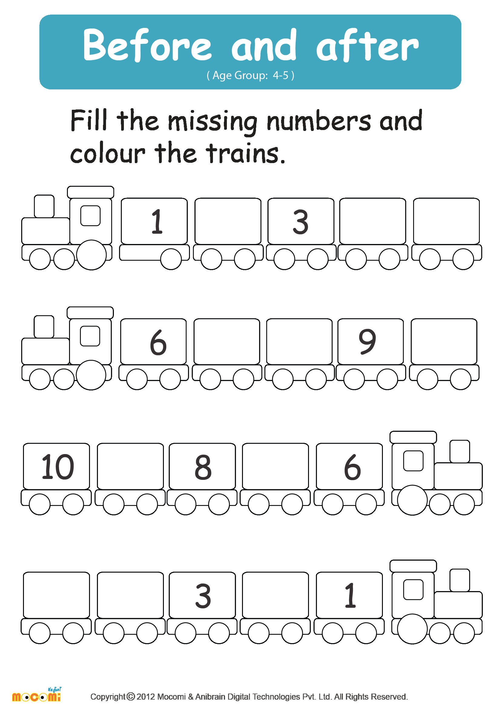 30 Kindergarten Math Worksheets What Comes After