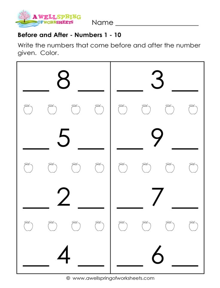 30 Kindergarten Math Worksheets What Comes After