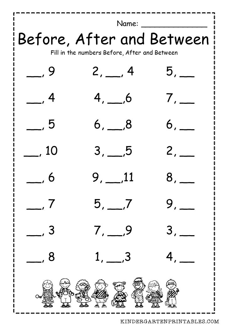 30 Kindergarten Math Worksheets What Comes After