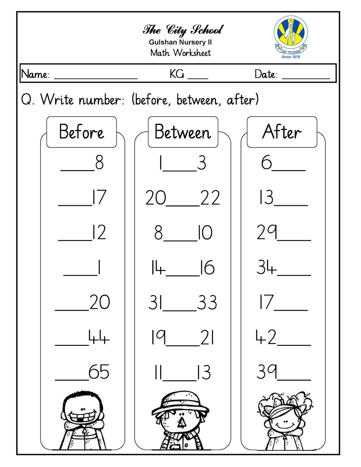 30 Kindergarten Math Worksheets What Comes After