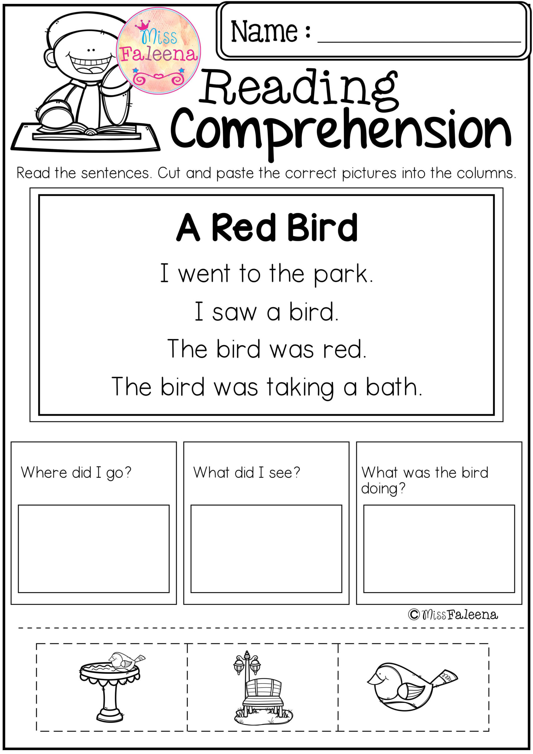 30 Kindergarten Reading Worksheets First Grade