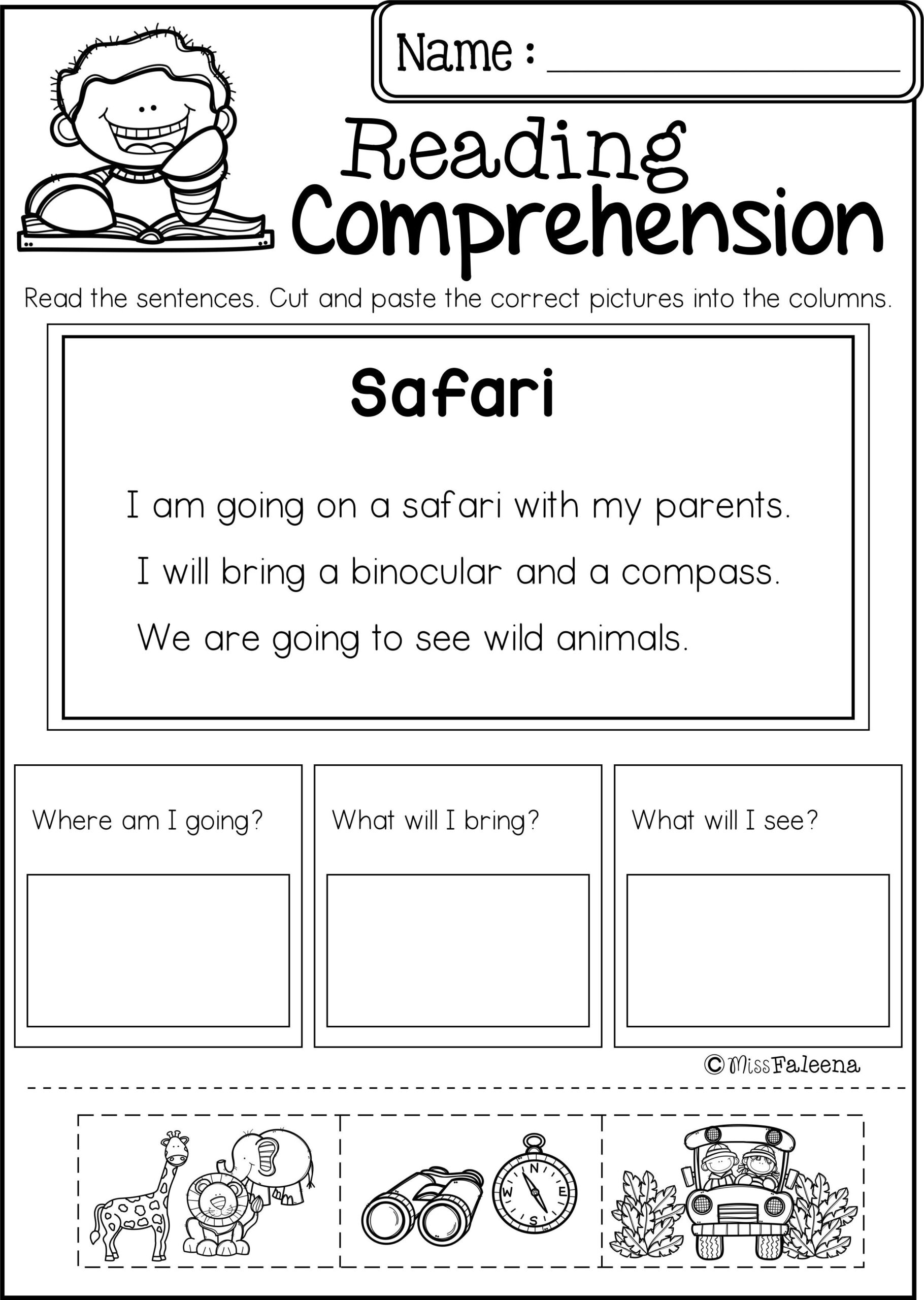 30 Kindergarten Reading Worksheets First Grade