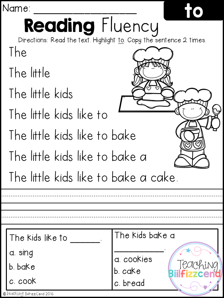 30 Kindergarten Reading Worksheets First Grade