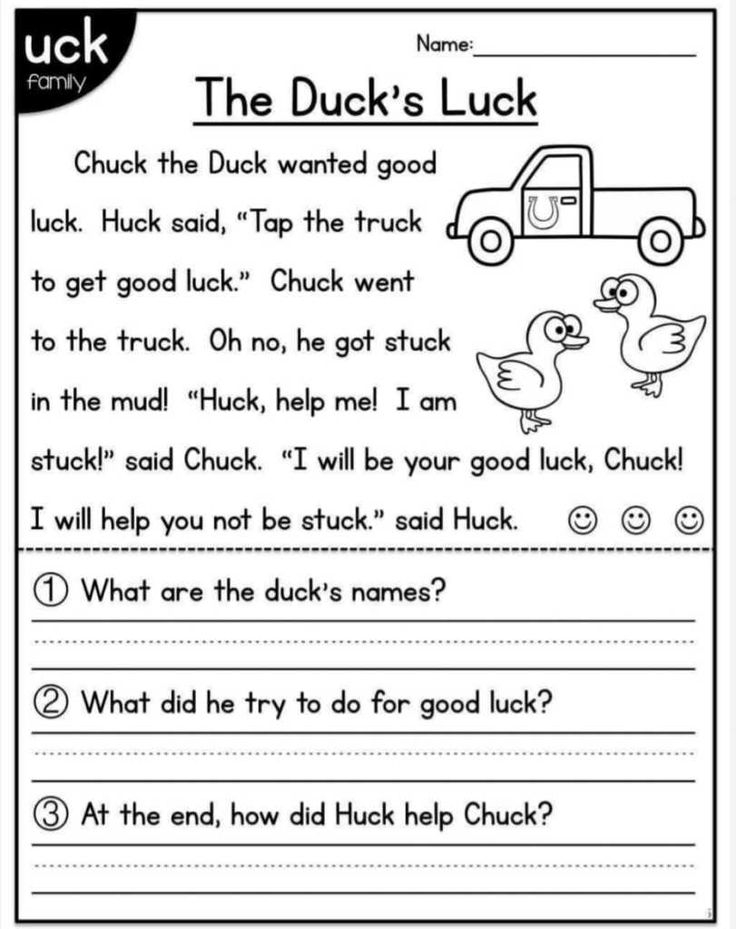 30 Kindergarten Reading Worksheets First Grade