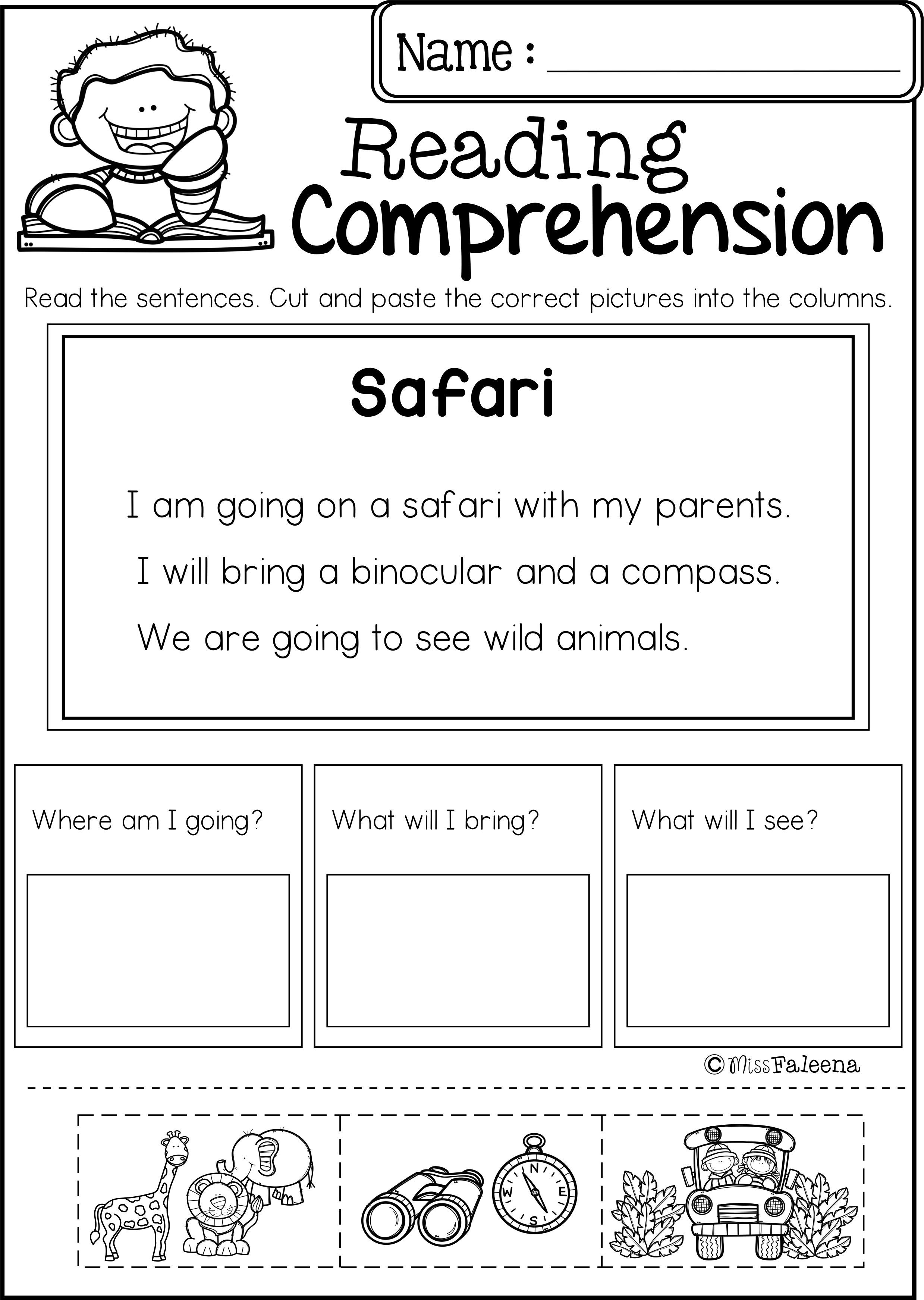 30 Kindergarten Reading Worksheets First Grade