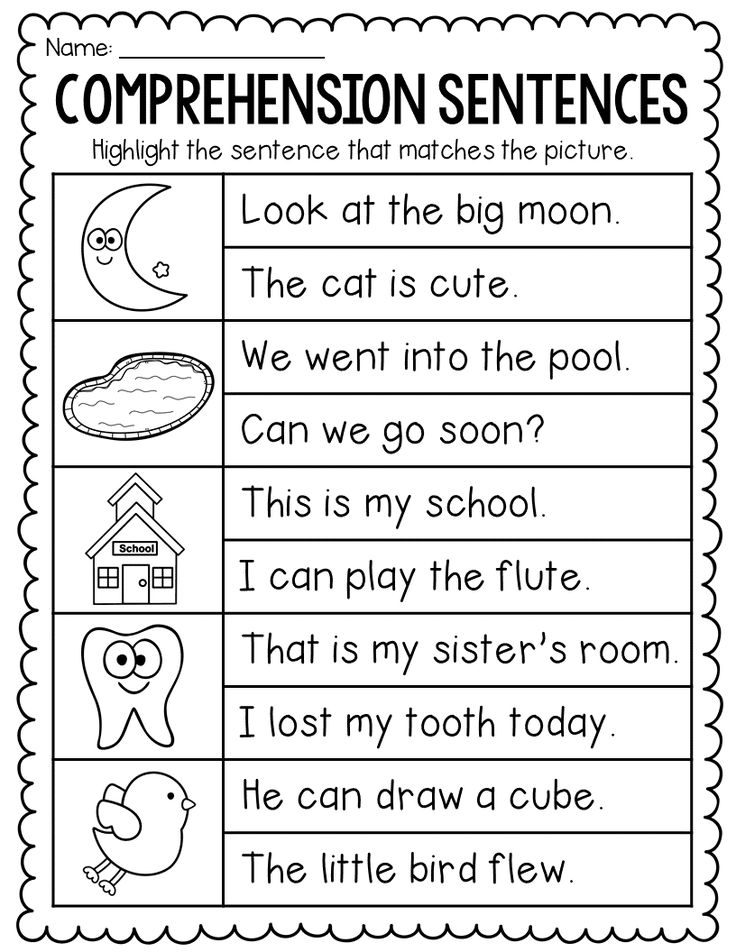 30 Kindergarten Reading Worksheets First Grade