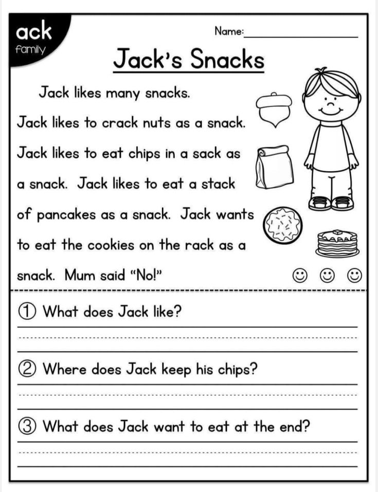 30 Kindergarten Reading Worksheets First Grade