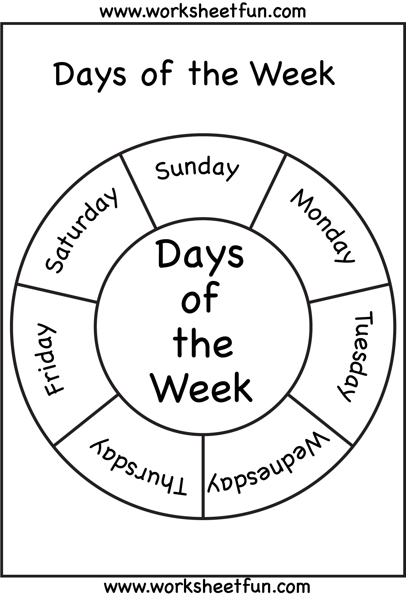 30 Kindergarten Worksheets Days Of The Week