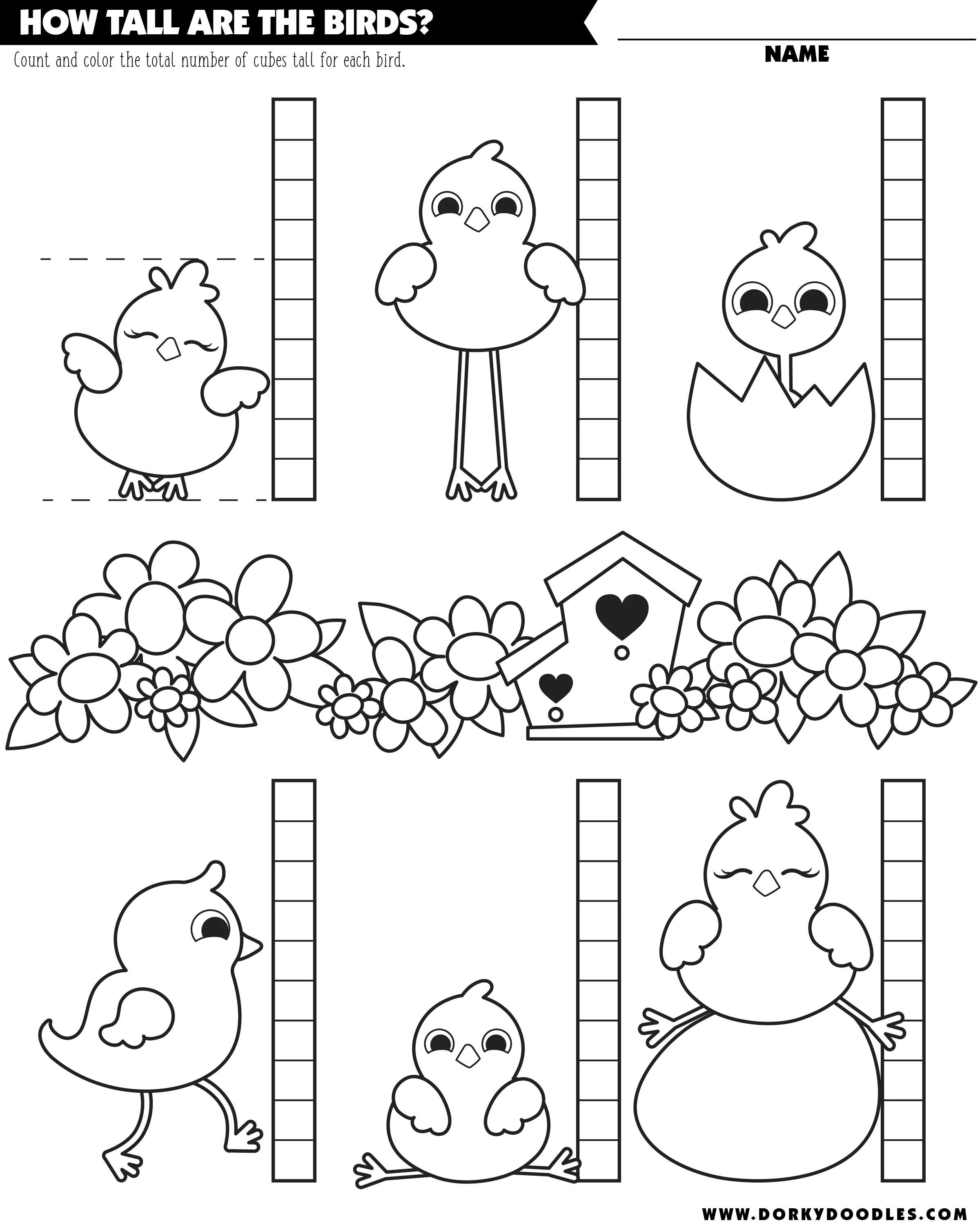 30 Kindergarten Worksheets On Birds