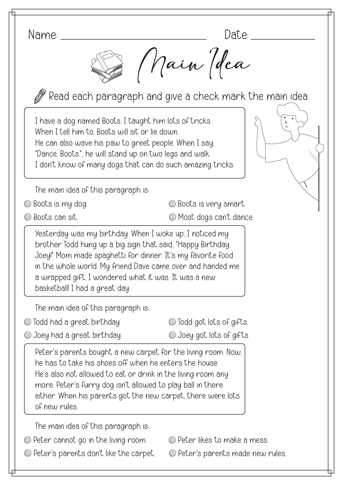 30 Main Idea Worksheets 2Nd Grade Free