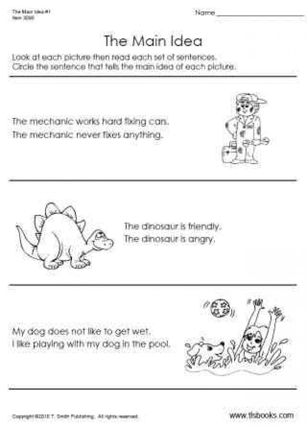 30 Main Idea Worksheets 2Nd Grade Free