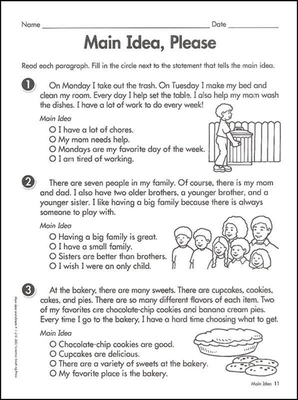 30 Main Idea Worksheets 2Nd Grade Free