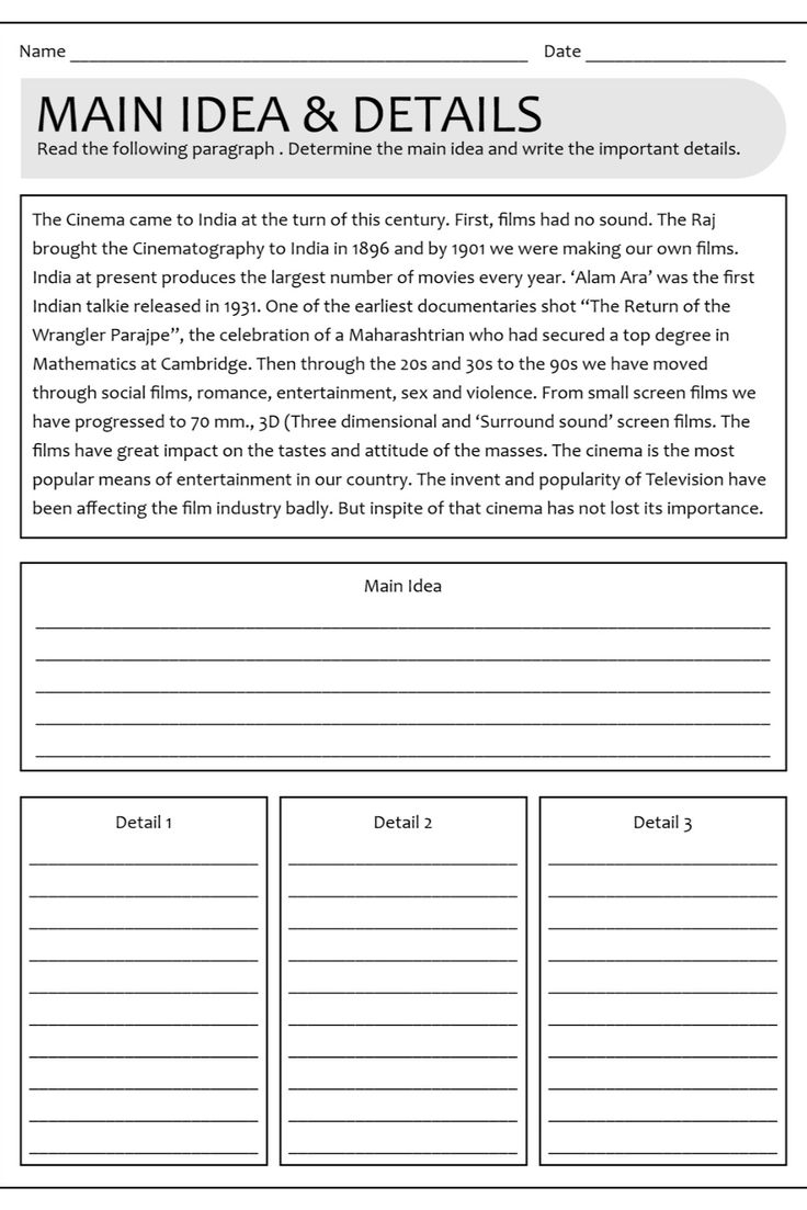 30 Main Idea Worksheets 2Nd Grade Free