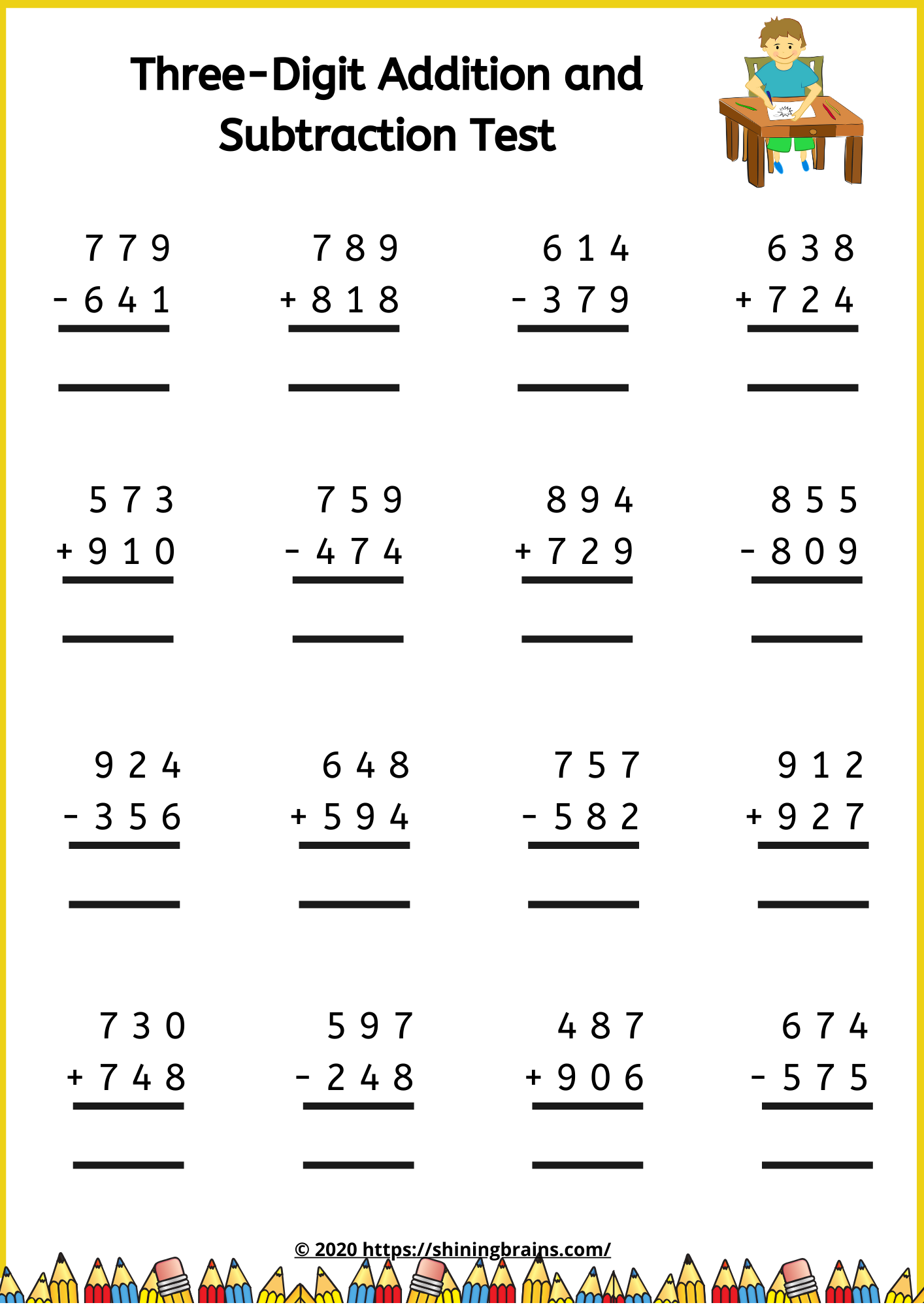 30 Math Multiplication Worksheets 3 Digit