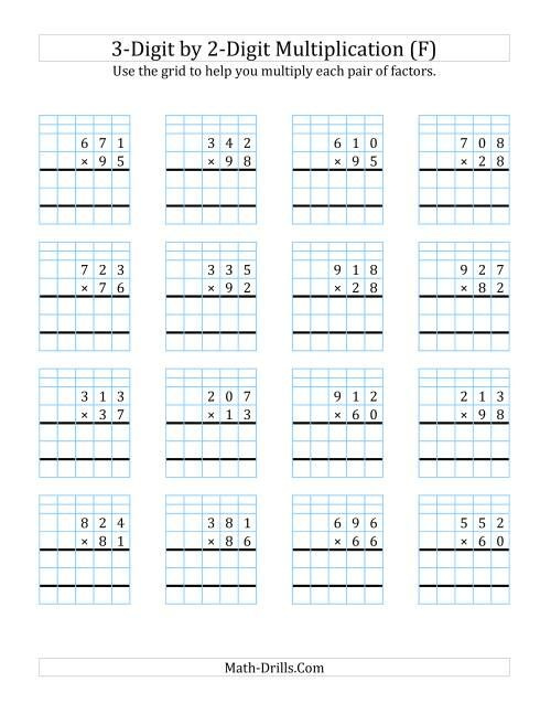 30 Math Multiplication Worksheets 3 Digit