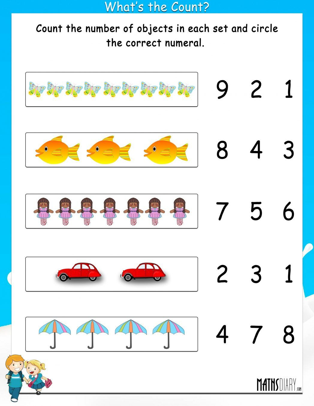 30 Math Revision Worksheets For Kindergarten