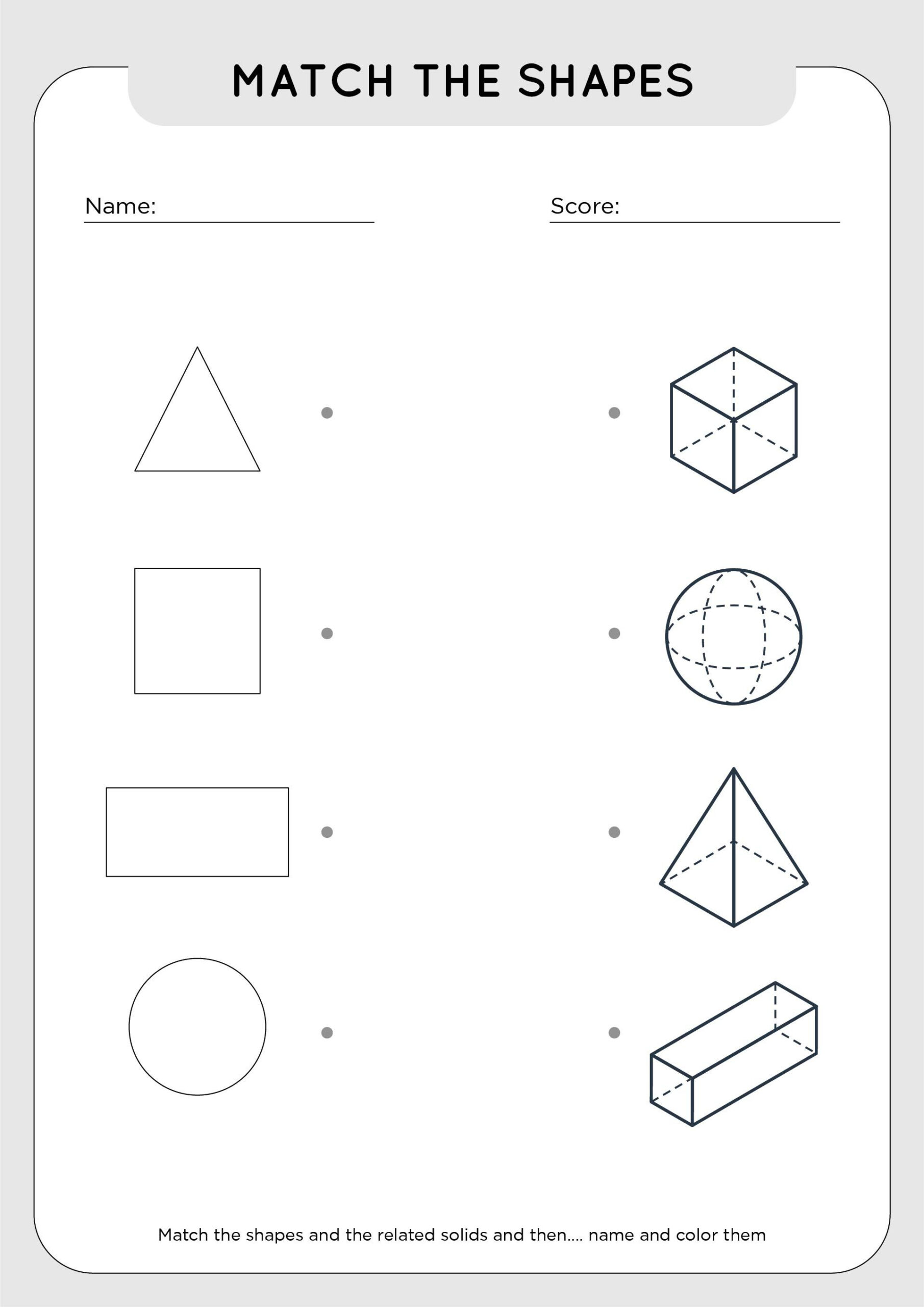 30 Math Worksheets 2Nd Grade Shapes