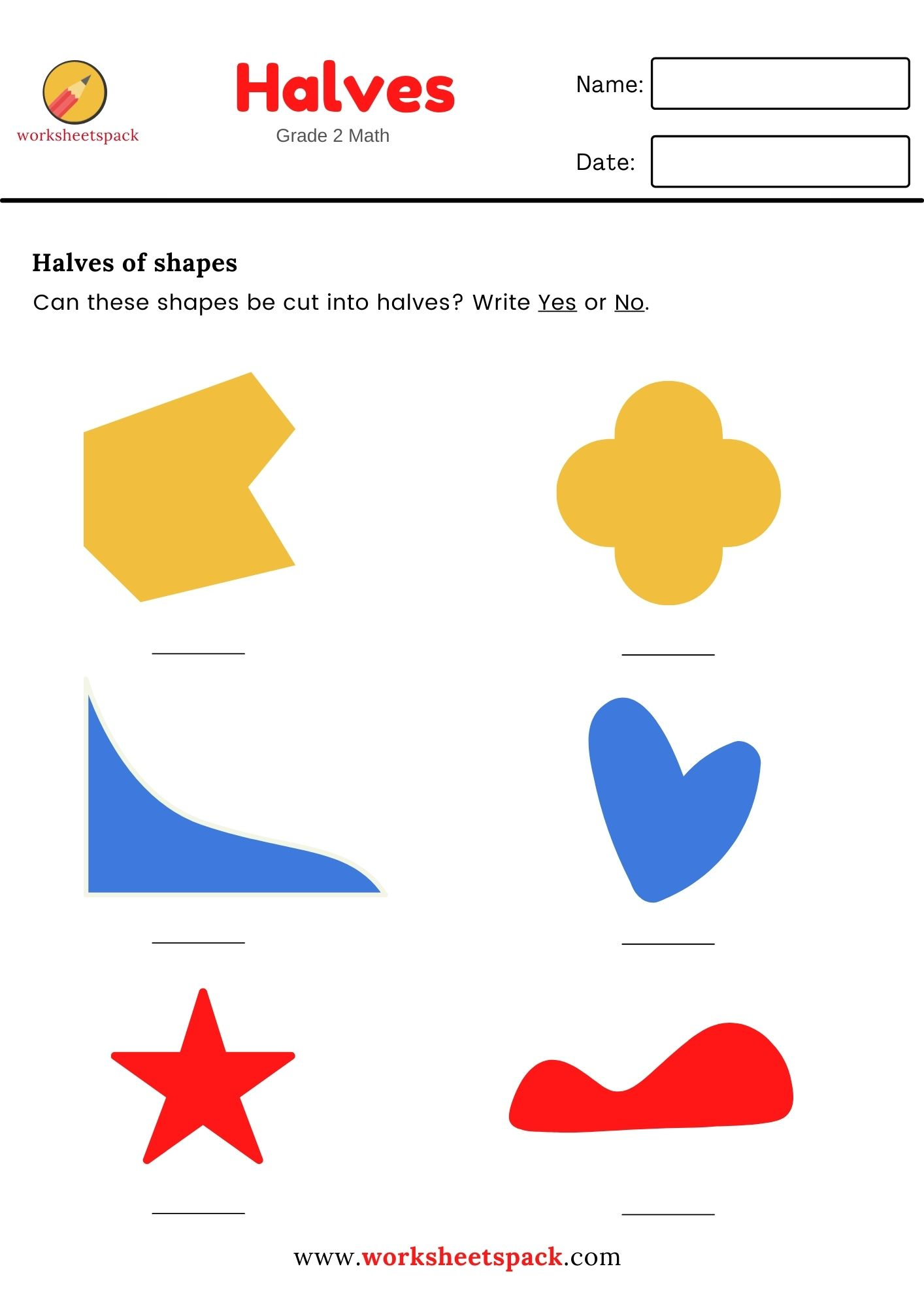 30 Math Worksheets 2Nd Grade Shapes