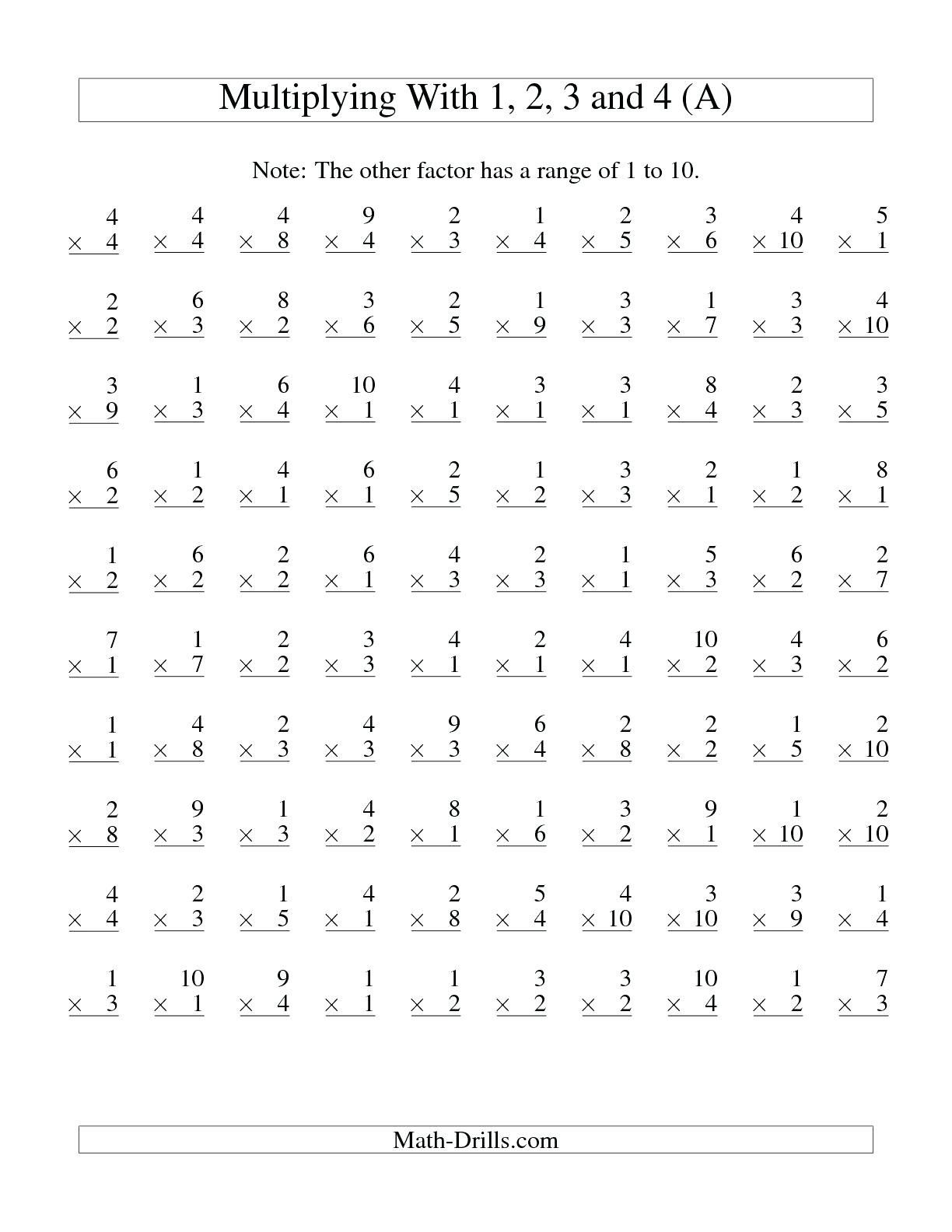 30 Math Worksheets 3Rd Grade Multiplication