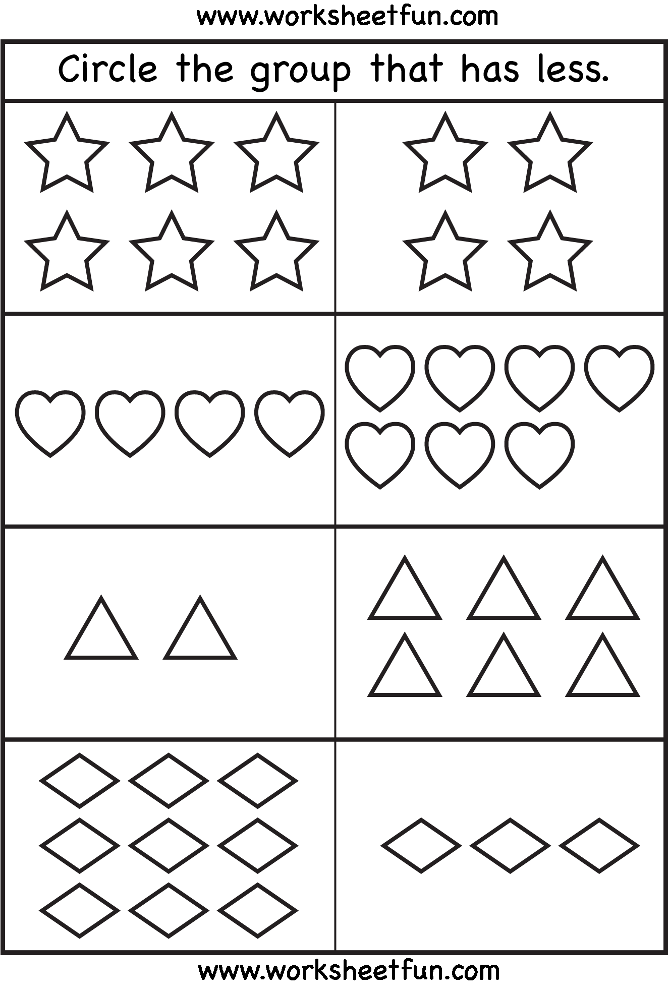 30 More And Less Worksheets Kindergarten Math