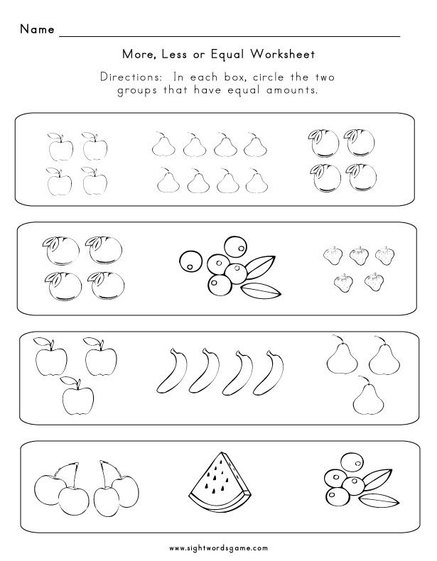 30 More And Less Worksheets Kindergarten Math