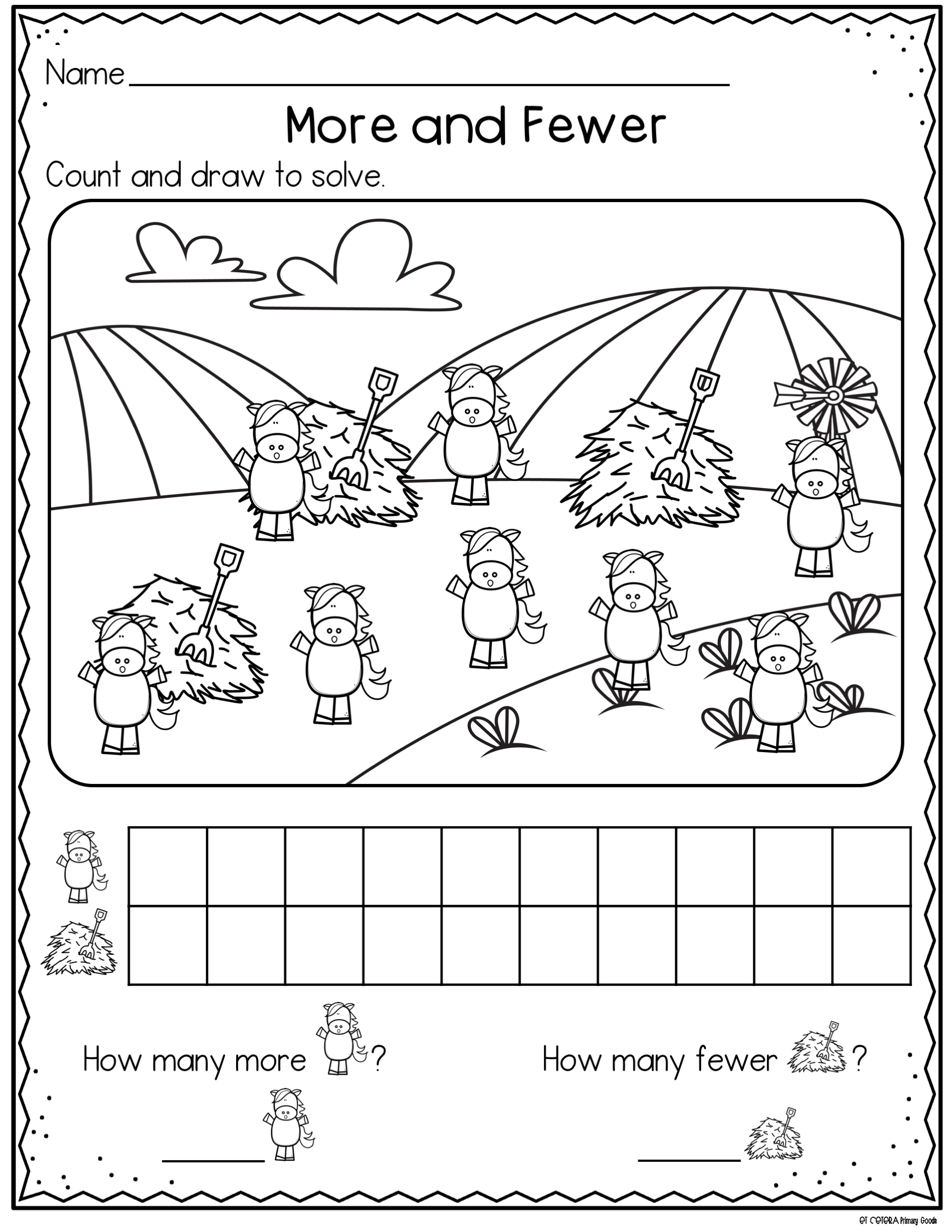 30 More And Less Worksheets Kindergarten Math