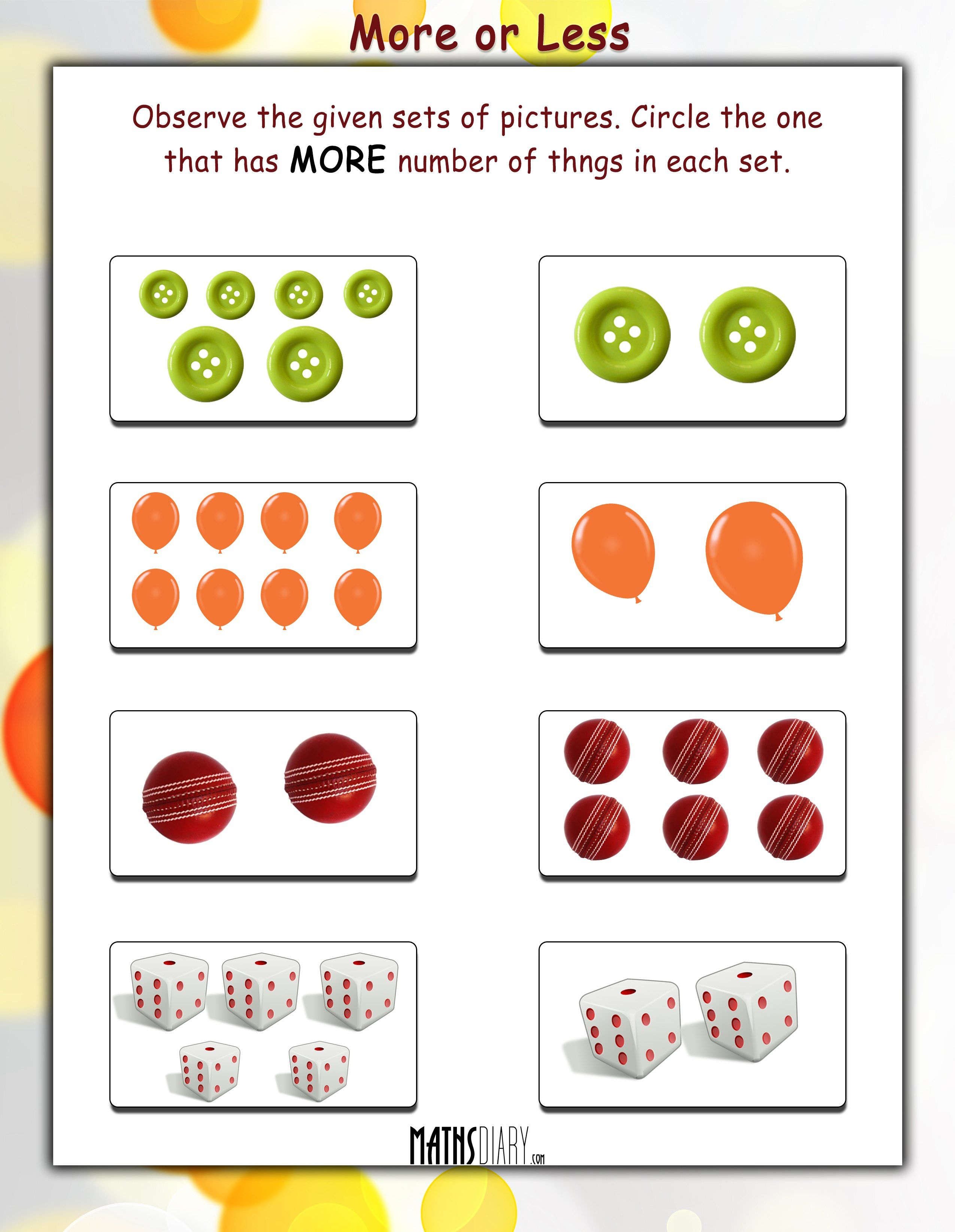 30 More And Less Worksheets Kindergarten Math