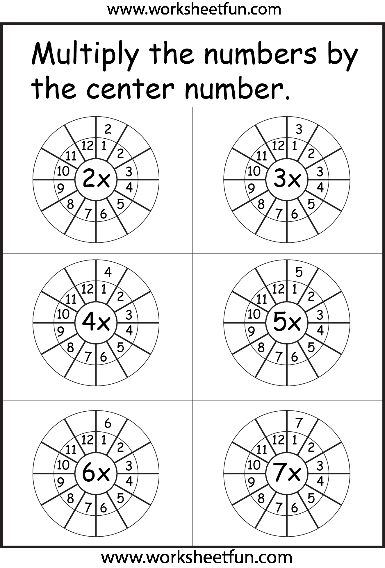 30 Multiplication By 7 Worksheets