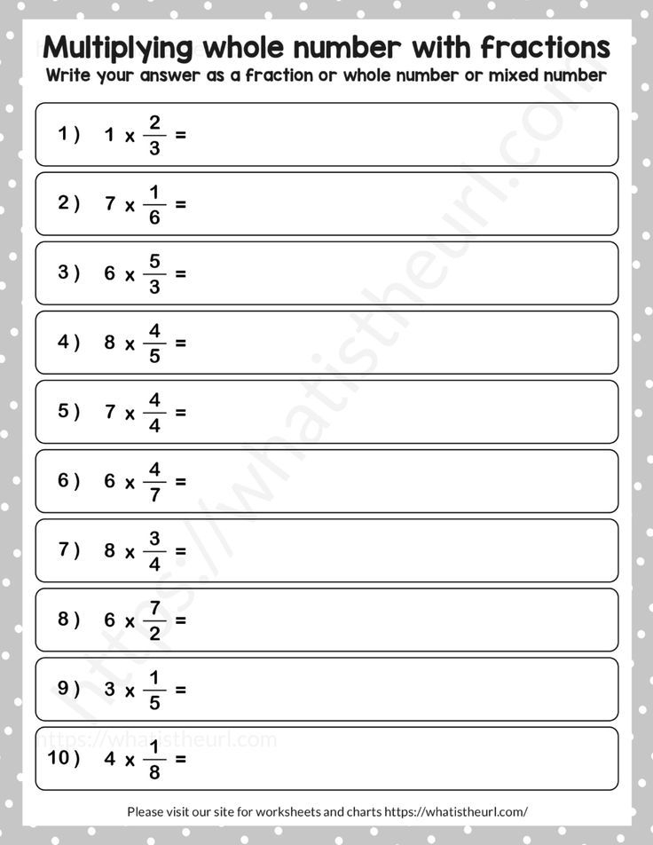 30 Multiplication Of Fractions Worksheets