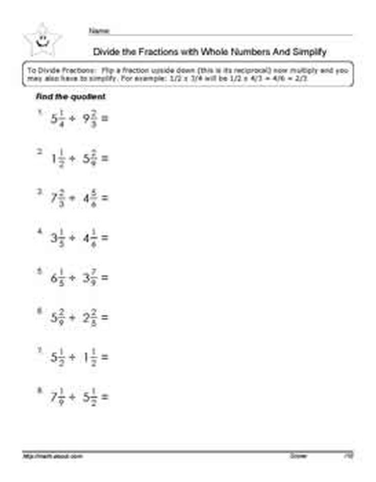 30 Multiplication Of Fractions Worksheets