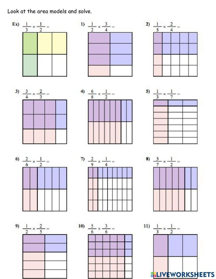 30 Multiplication Of Fractions Worksheets