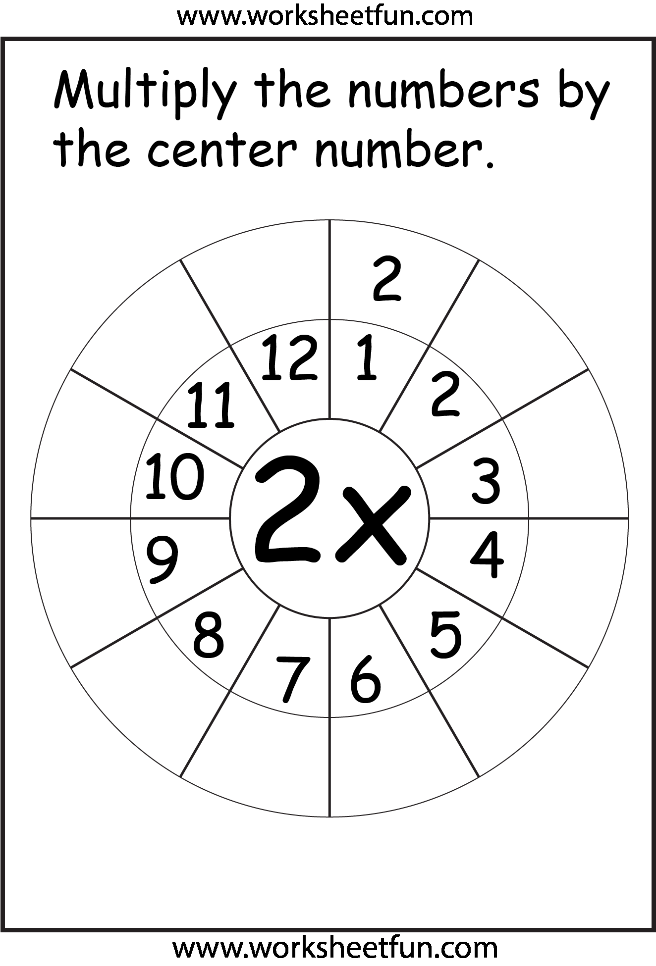 30 Multiplication Worksheets 2 Times Table