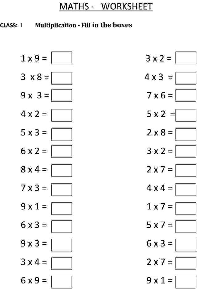 30 Multiplication Worksheets 2 Times Table