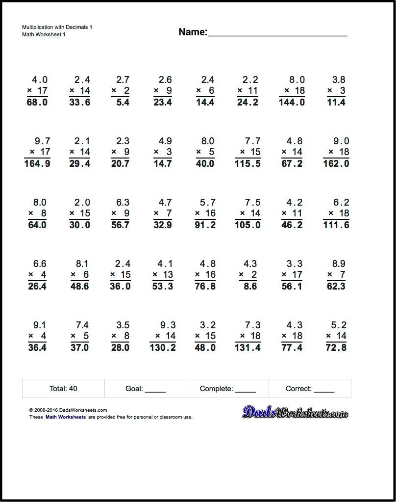 30 Multiplication Worksheets 4Th Grade Homework