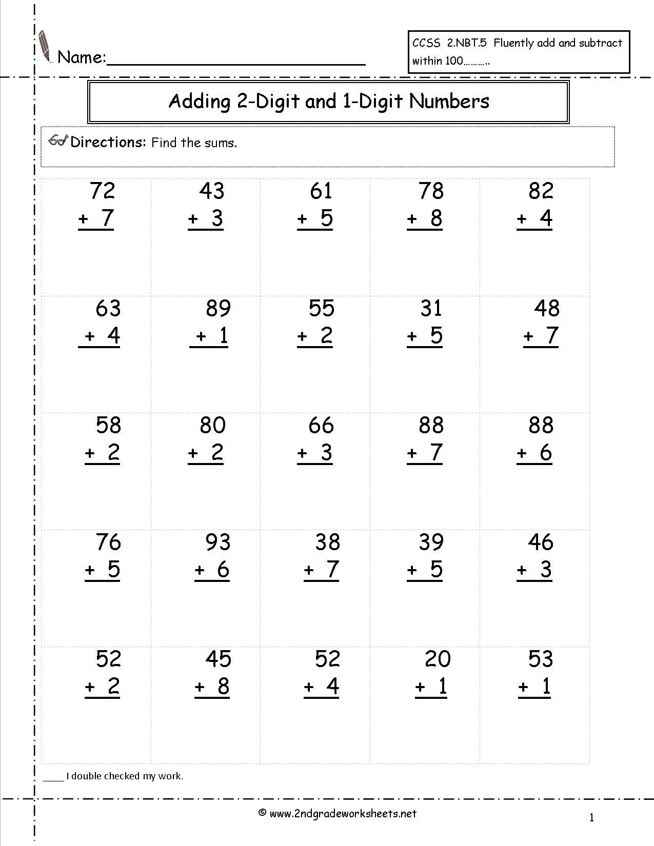 30 Multiplication Worksheets Without Regrouping