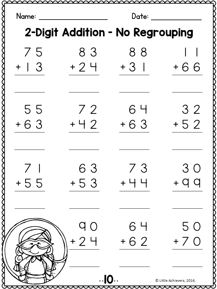 30 Multiplication Worksheets Without Regrouping