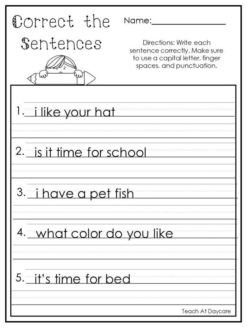 30 Noting Details Worksheets For Kindergarten