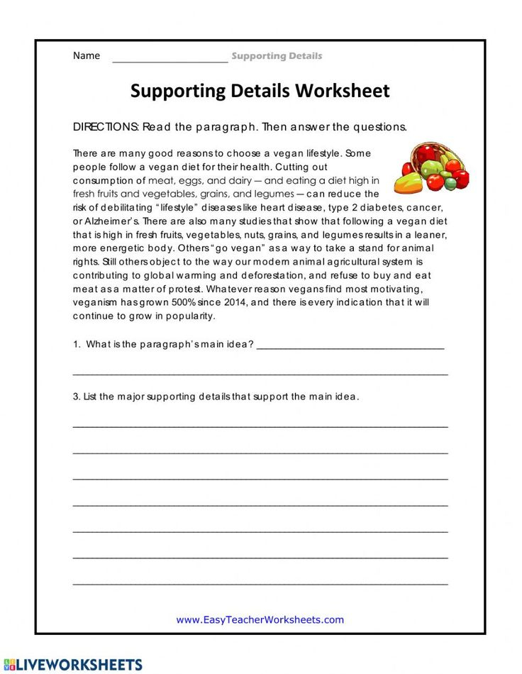 30 Noting Details Worksheets For Kindergarten