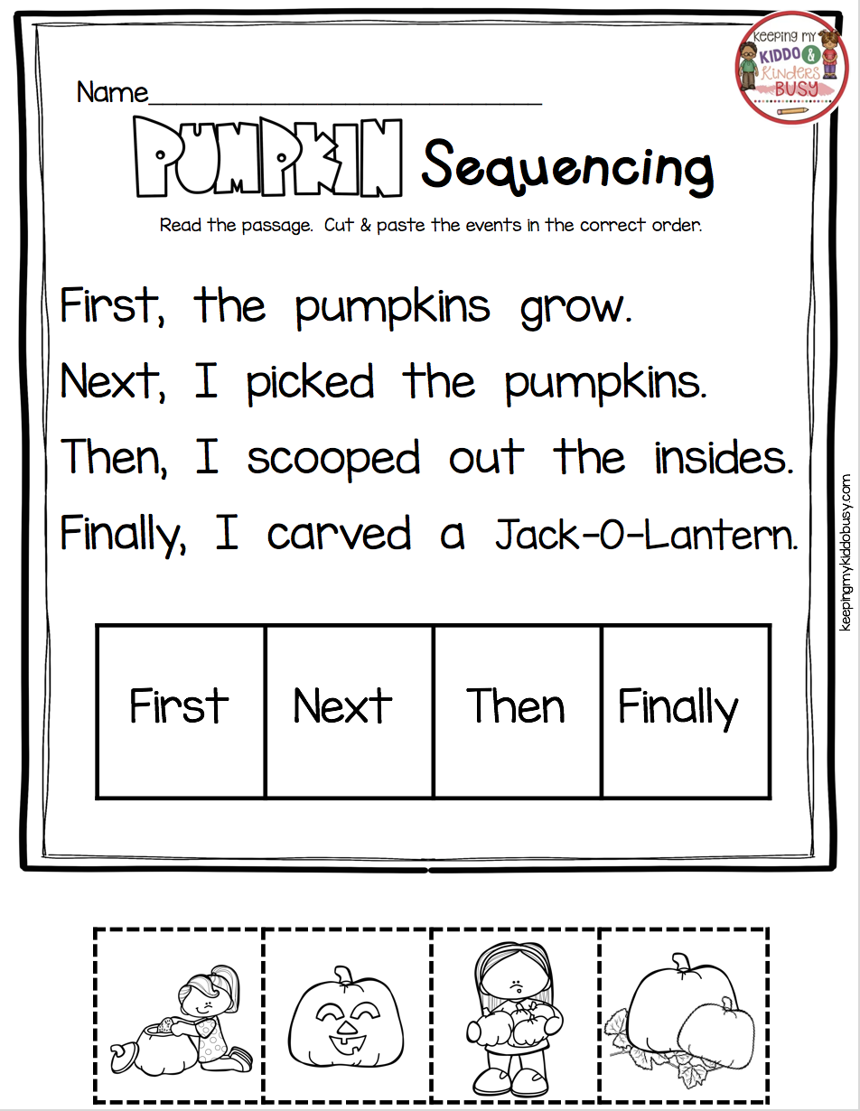 30 October Kindergarten Worksheets Free