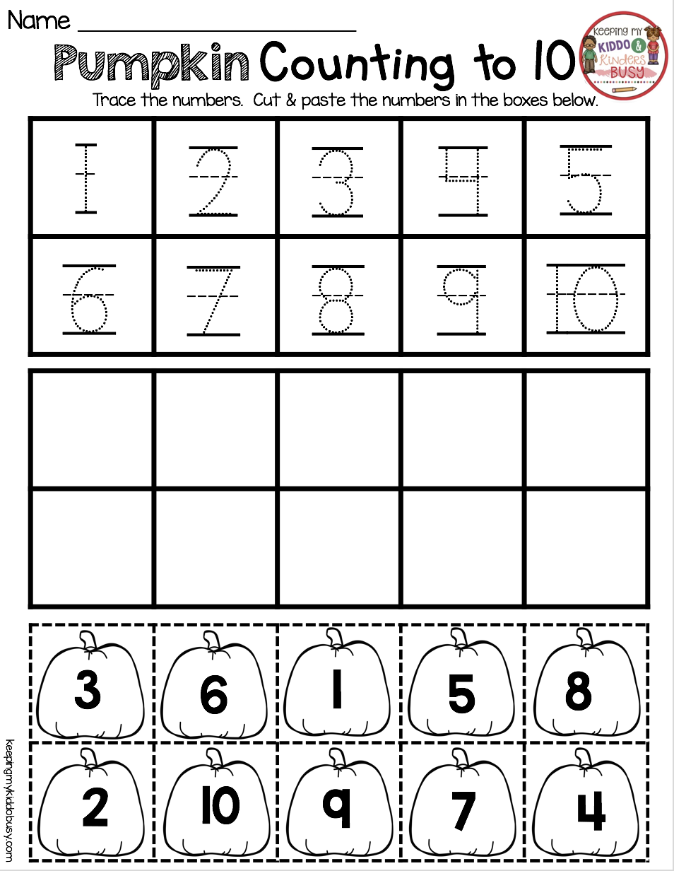 30 October Kindergarten Worksheets Free