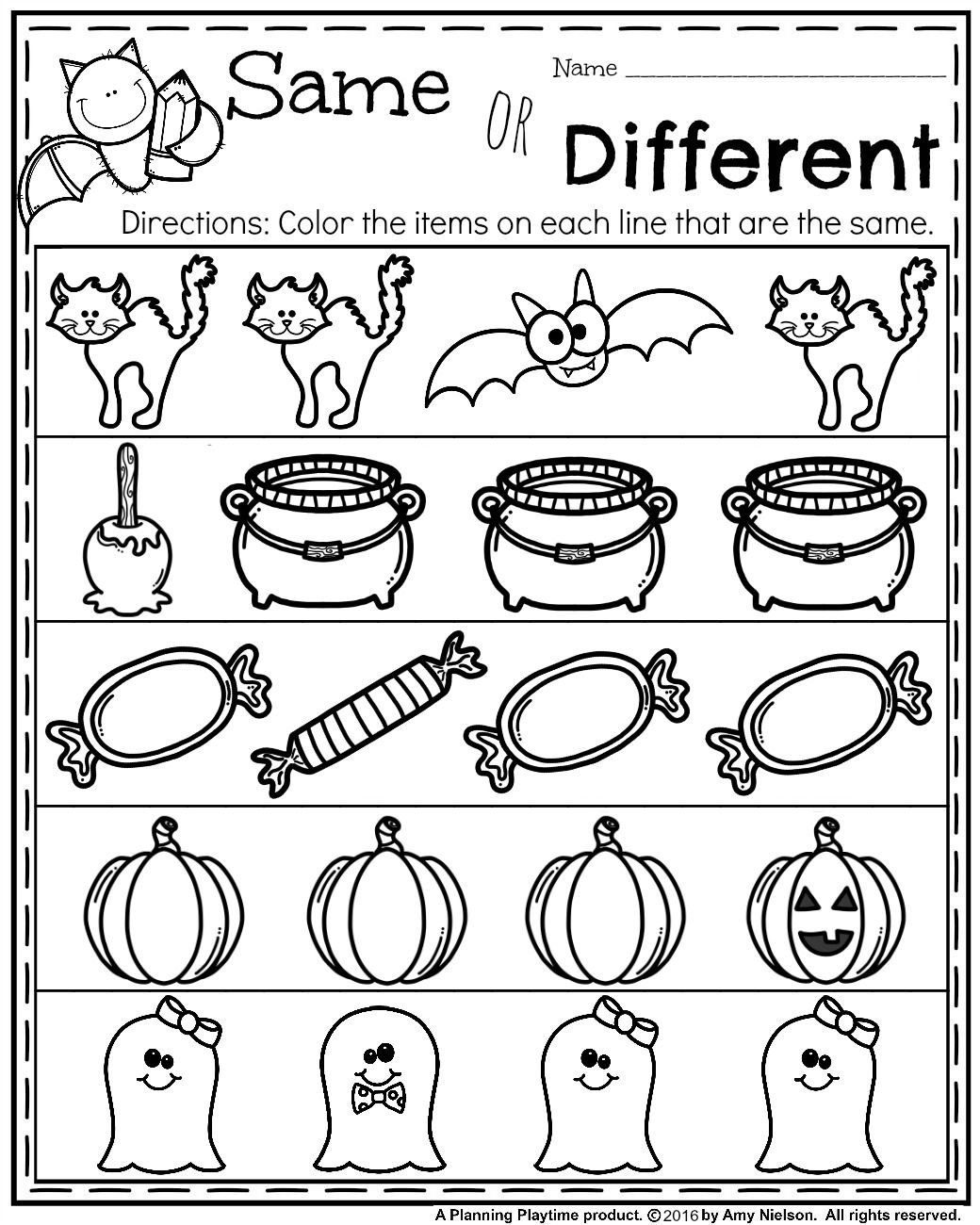 30 October Kindergarten Worksheets Free