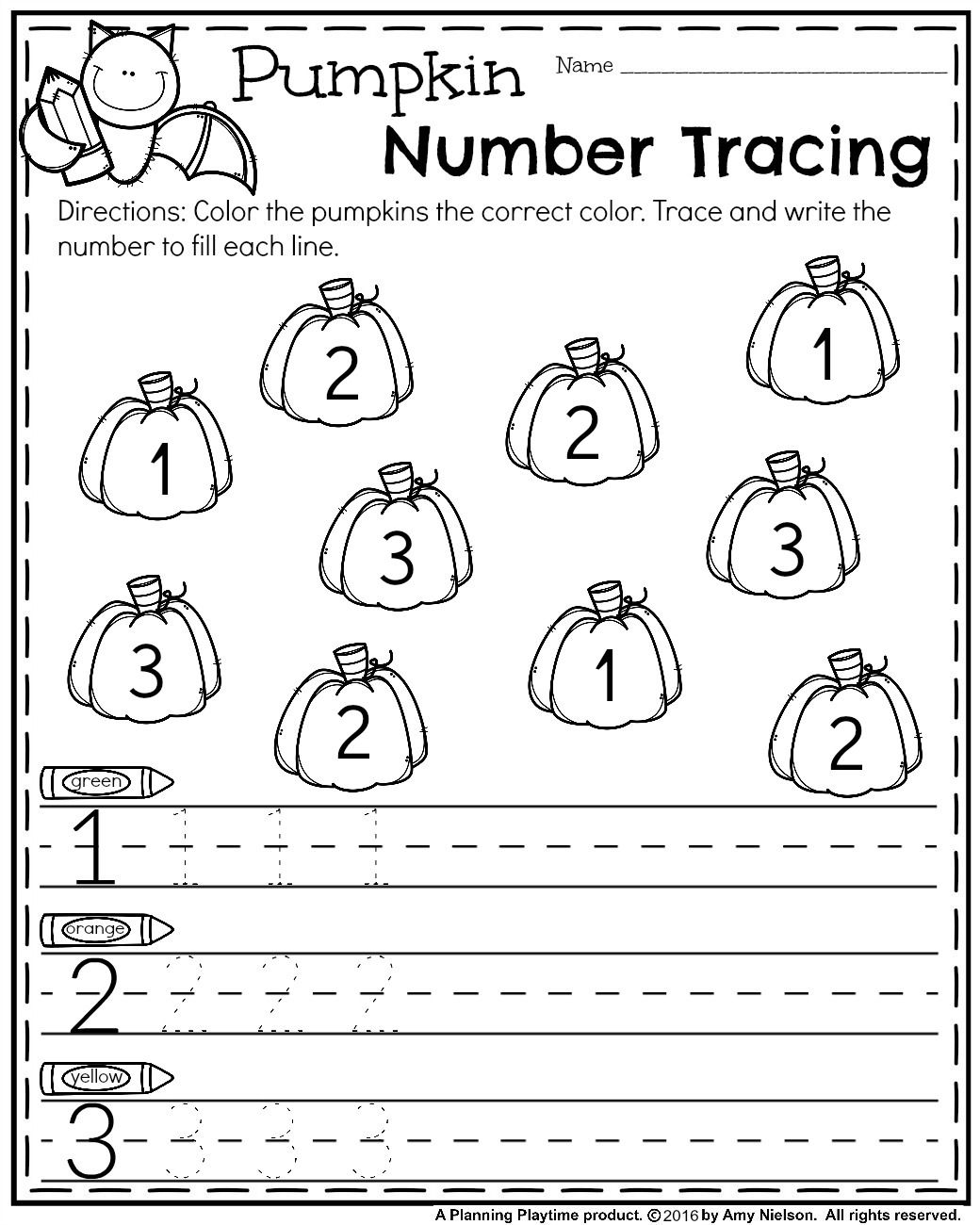 30 October Kindergarten Worksheets Free