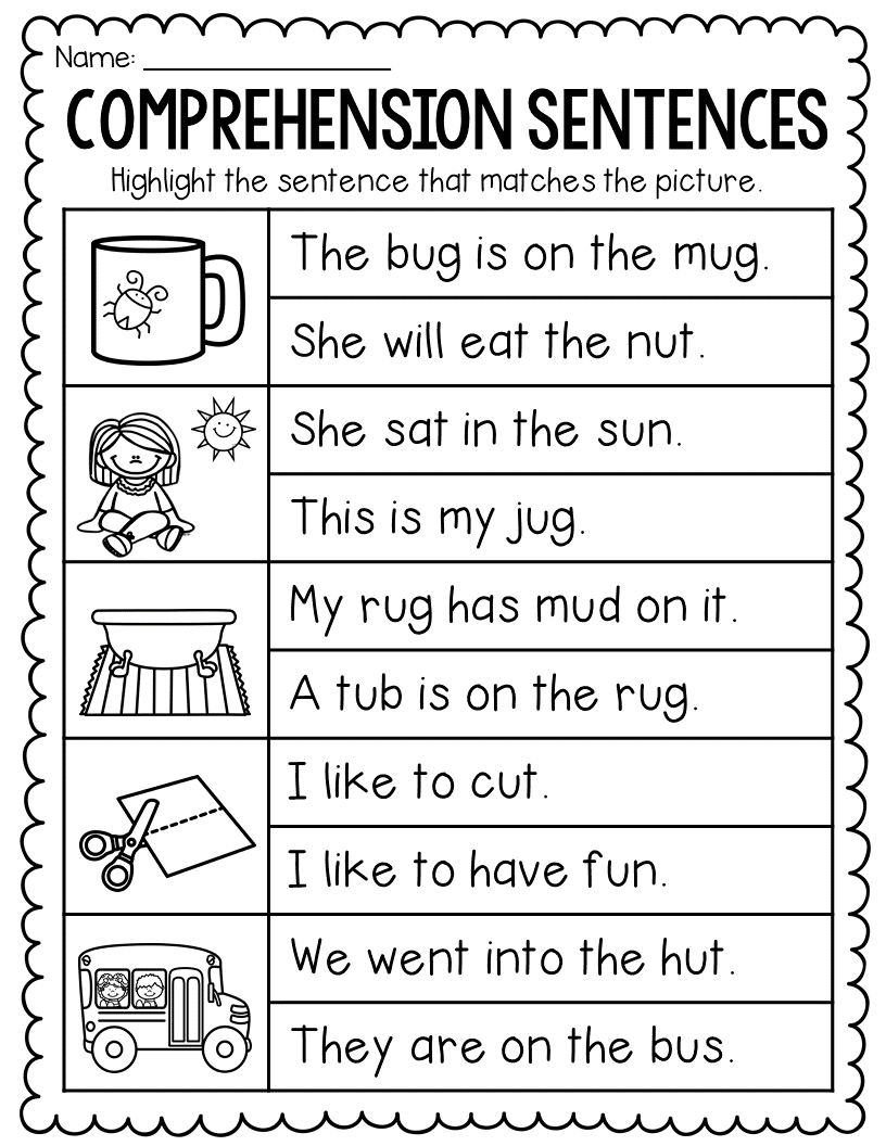 30 Reading And Writing Worksheets For Kindergarten